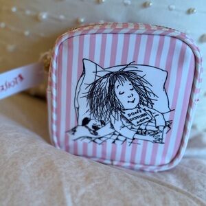 Stoney Clover Lane Eloise at the Plaza Do Not Disturb Eloise Stripes Mini Pouch